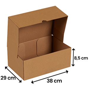 38x29x8,5-200 Adet Kesimli Karton Kutu - Internet Ve Kargo Kutusu 200 Adet