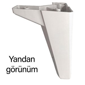 8 Adet Serdivan 15 Cm Beyaz Lüx Mobilya Kanepe Sehpa Ünite Koltuk Ayağı Baza Ayak