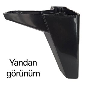 8 Adet Serdivan 12 Cm Siyah Lüx Mobilya Kanepe Sehpa Ünite Koltuk Ayağı Baza Ayak