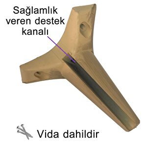 4 Adet Zelve 15 Cm Açık Ceviz  Lüx Mobilya Kanepe Sehpa Ünite Koltuk Ayağı Baza Ayak