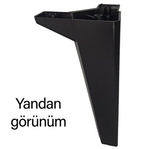 4 Adet Serdivan 20 Cm Siyah Lüx Mobilya Kanepe Sehpa Ünite Koltuk Ayağı Baza Ayak
