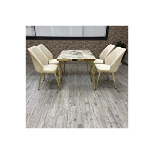 80-120 Ck Gold 4 Kişilik Mutfak Masası Takımı