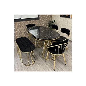 Mutfak Masası Takımı, Salon Masası Takımı ,6 Kişilik Venüs Gold Salon Masası Takımı