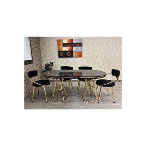 Mutfak Masası Takımı ,salon Masası Takımı, 6 Kişilik Venüs Gold Salon Masası Takımı