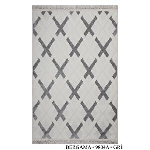 Dekoratif Bergama Serisi Salon Oturma Odası Mutfak Kesme Yolluk Makine Halısı 9804a 100x200 cm