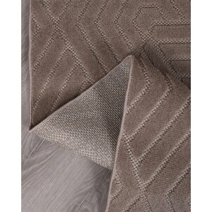 Dekoratif Bergama Serisi Salon Oturma Odası Mutfak Kesme Yolluk Makine Halısı 9802a 160x230 cm