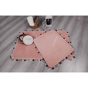 Modern Dekoratif Multi Saçaklı Klozet Takımı 60x100 60x100 cm