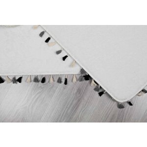 My Evilla Modern Dekoratif Multi Saçaklı Klozet Takımı 60x100