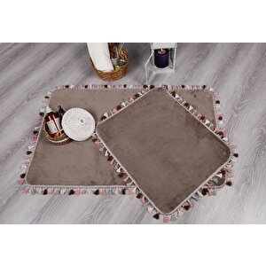 Modern Dekoratif Multi Saçaklı Klozet Takımı 60x100 60x100 cm