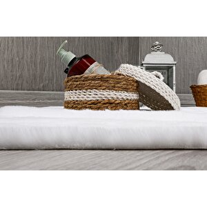 Dekoratif Tavşan Tüyü Ultra Yumuşak Peluş Kaymaz Halı Yolluk