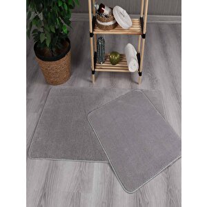 Modern Dekoratif Kaymaz Taban Simirna  Banyo Klozet Takımı 60x100-50x60 60x100 cm