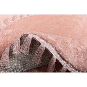 Modern Dekoratif Peluş Puffy Püskül Saçaklı Klozet Takımı 60x100 60x100 cm