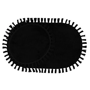 Modern Dekoratif Peluş Puffy Püskül Saçaklı Klozet Takımı 60x100 60x100 cm