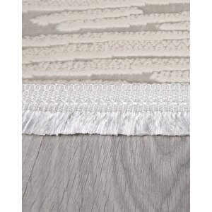 Modern Dekoratif Dokuma Salon Oturma Odası Çocuk Odası Mutfak Halısı Antre Halı Yolluk Krem 4112d