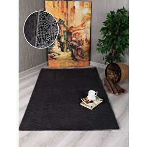 Modern Dekoratif Kaymaz Taban Simirna  Halı Yolluk 60x100 cm