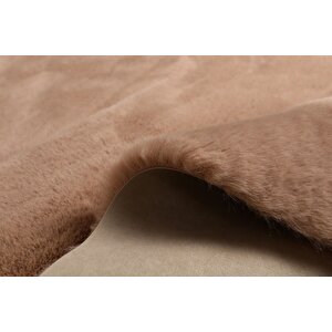 Tavşan Tüyü Dekoratif Ultra Yumuşak Post Peluş Kaymaz Halı