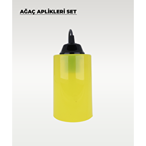 Neon Sarı Ağaç Feneri 6 Adet