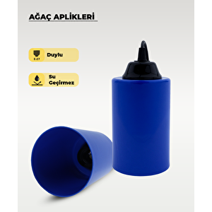 Lacivert Ağaç Feneri 6 Adet