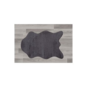 Myevilla Kaymaz Taban Peluş Post Antrasit 100x150