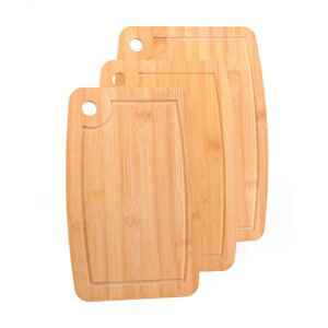Bambu Kesme Tahtası 3 Boy Kesme Tahtası