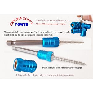 Manyetik mıknatıslama halkası 3 adet Manyetik Vida Tutucu 1/4 ph pz yıldız matkap ucu alçıpan vidalama