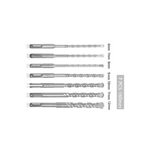Sds Matkap Ucu Seti 6mm 7mm 8mm 9mm 10mm 11mm12mm 7li Kırıcı Delici Hilti Uç Seti