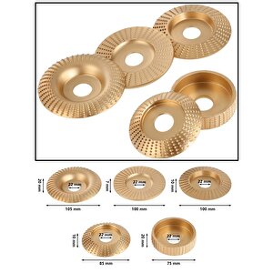 Ahşap Törpü diski avuç taşlama uyumlu törpüleme aşındırma zımparalama raspalama 5li disk seti spiral uyumlu spral
