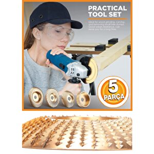 Ahşap Törpü diski avuç taşlama uyumlu törpüleme aşındırma zımparalama raspalama 5li disk seti spiral uyumlu spral