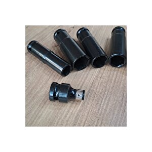 Somun Sökme Sıkma Torklu Makine Için 4lü Lokma Seti Mandren Ve Bits Adaptör 1/2 Bijon
