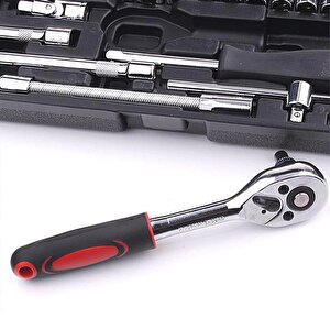 46 Parça Mini Lokma Takımı Otomatik Cırcırlı 1/4" Wrench Set Yüksek Kalite Kombinasyon Alet Seti