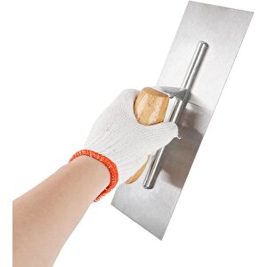Alçı Kaleterasit Malası Ahşap Saplı Çelik Sıyırma Düzeltme Temizleme Sıvacı Harç Alçıpan Malası 24cm