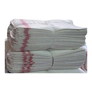 Baskılı Çuval Beyaz İnşaat Moloz Çöp Çuvalı - 50 X 90 Cm. - 100 Adet