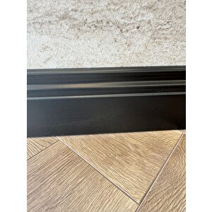 10 Cm Yalı Serisi Bute Siyah Pvc Süpürgelik