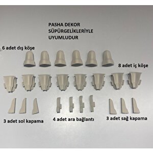 6 Cm Gri Süpürgelik Iç Köşe Dış Köşe Aparat