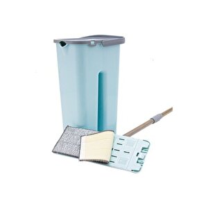 Plastik Microfiber Tablet 4 4=8 Litre Mop Temizlik Seti