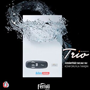Ferroli Bluehelix Trio 24 kW Hermetik Yoğuşmalı Kombi