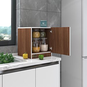 Kapaklı Mutfak Dolabı Melek29 Cvz 039x029x29 Banyo Ofis Komodin (m) Ceviz