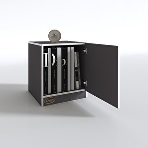 Kenzlife Kapaklı Mutfak Dolabı Melek29 Gri 039x029x29 Banyo Ofis Komodin (m)