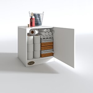 Kenzlife Kapaklı Mutfak Dolabı Melek29 Byz 039x029x29 Banyo Ofis Komodin (m)