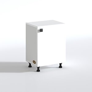 Kenzlife Sepetli Mutfak Dolabı Ruberukapak Byz 062x45x30 Kapaklı Banyo Çamaşır Beyaz 4 Lü Sepet