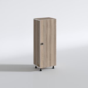 Kenzlife Sepetli Mutfak Dolabı Ruberukapak Crd 122x45x30 Kapaklı Banyo Çamaşır Beyaz 9 Lu Sepet