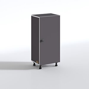 Kenzlife Sepetli Mutfak Dolabı Ruberukapak Gri 098x45x30 Kapaklı Banyo Çamaşır Beyaz 7 Li Sepet