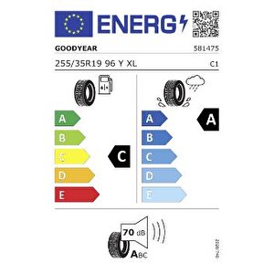 255/35r19 96y Eagle F1 Asymmetric 6 Xl Fp (üretim: 2023)