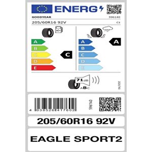 205/60 R16 92v Eagle Sport 2 Oto Yaz Lastiği (üretim: 2023)