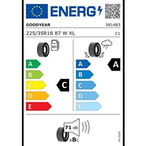 225/35 R18 87w Eagle F1 Asymmetric 6 Xl Fp Oto Yaz Lastiği (üretim: 2023)