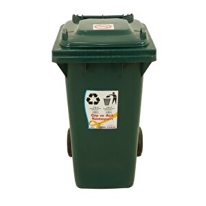 Sağlam Plastik Çöp Ve Atık Konteyneri 240 Lt Tekerlekli Eko