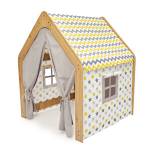 Çocuk Oyun Evi / Çadırı - Naturel Sarı