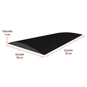 Oval Plastik Hız Kesici 30 X 33 X 4 Cm Sarı