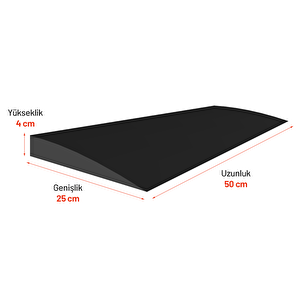 Kauçuk Eşik Rampası 25 X 50 X 4 Cm