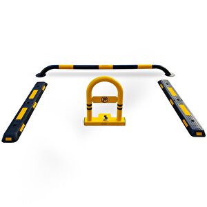 Kişisel Otopark Bariyeri Seti - Siyah Standart